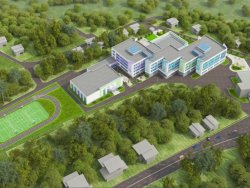 Школа на 1101 место по адресу:  с. Александровка